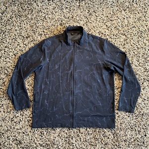 Travis Mathew Golf Men’s Dark Blue Full Zip Stretch Casual Golf Jacket Size XXL